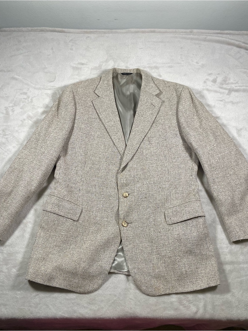 Polo by Ralph Lauren Neutral Beige Textured Sport Coat
